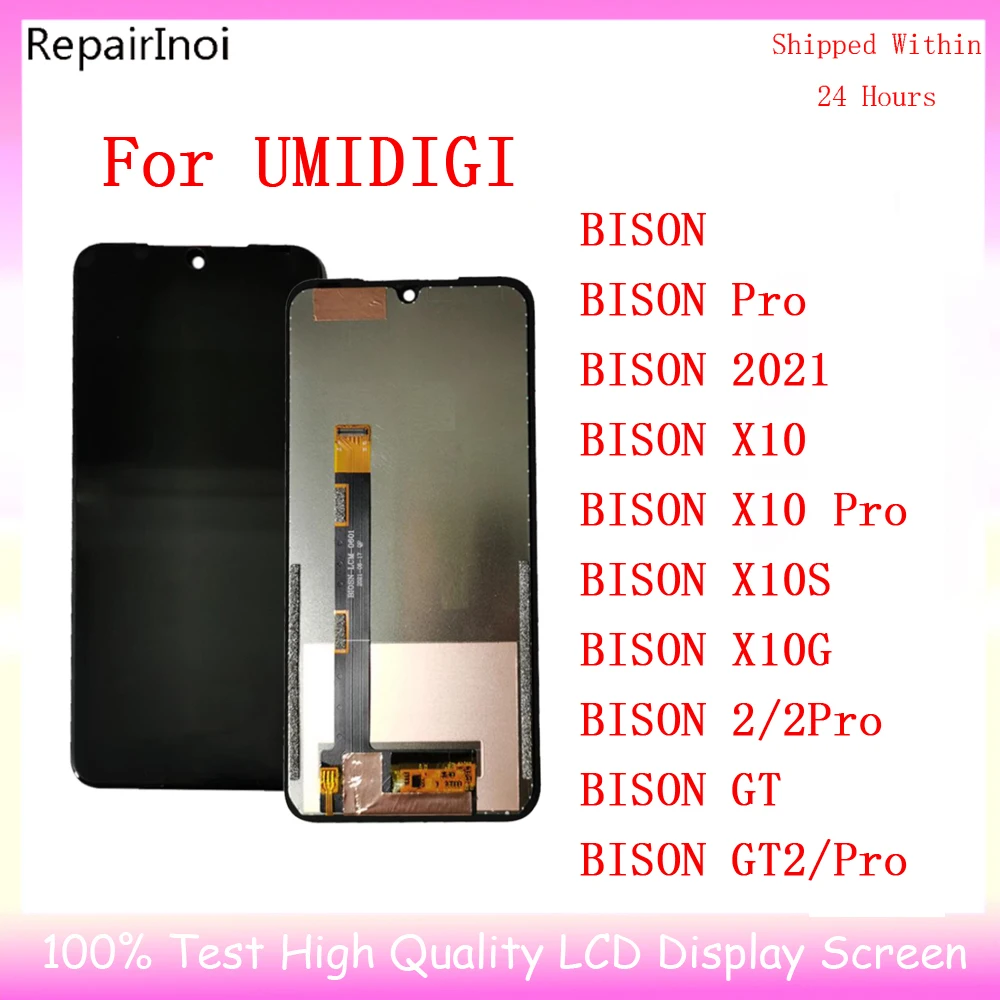 Nowy oryginalny ekran dotykowy LCD do telefonu Umidigi Bison Umidigi Bison Pro Bison X10 X10Pro X10S X10G Bison2 Pro bison GT