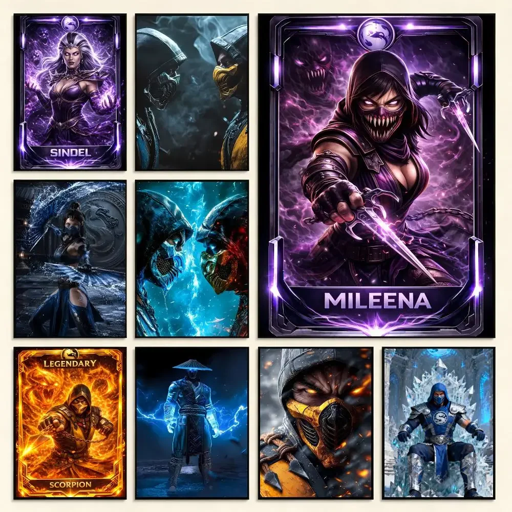 Fighting game Mortal Kombat Poster Series Print Unframed Aesthetic Wall Decor Gift Living Room Bedroom