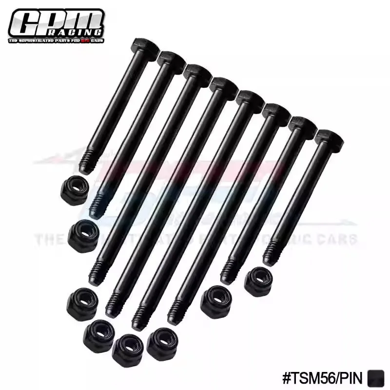 GPM Carbon Steel Completed Suspension Screw Pin Set For TRAXXAS 1/10 Slash Mudboss 2640+3640 RC Parts