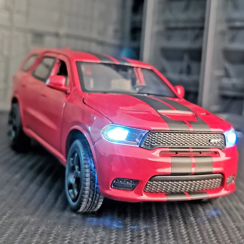 1:32 ダッジデュランゴ SUV 合金車モデルダイキャストメタルおもちゃの車モデル高シミュレーション音と光コレクション子供のおもちゃのギフト