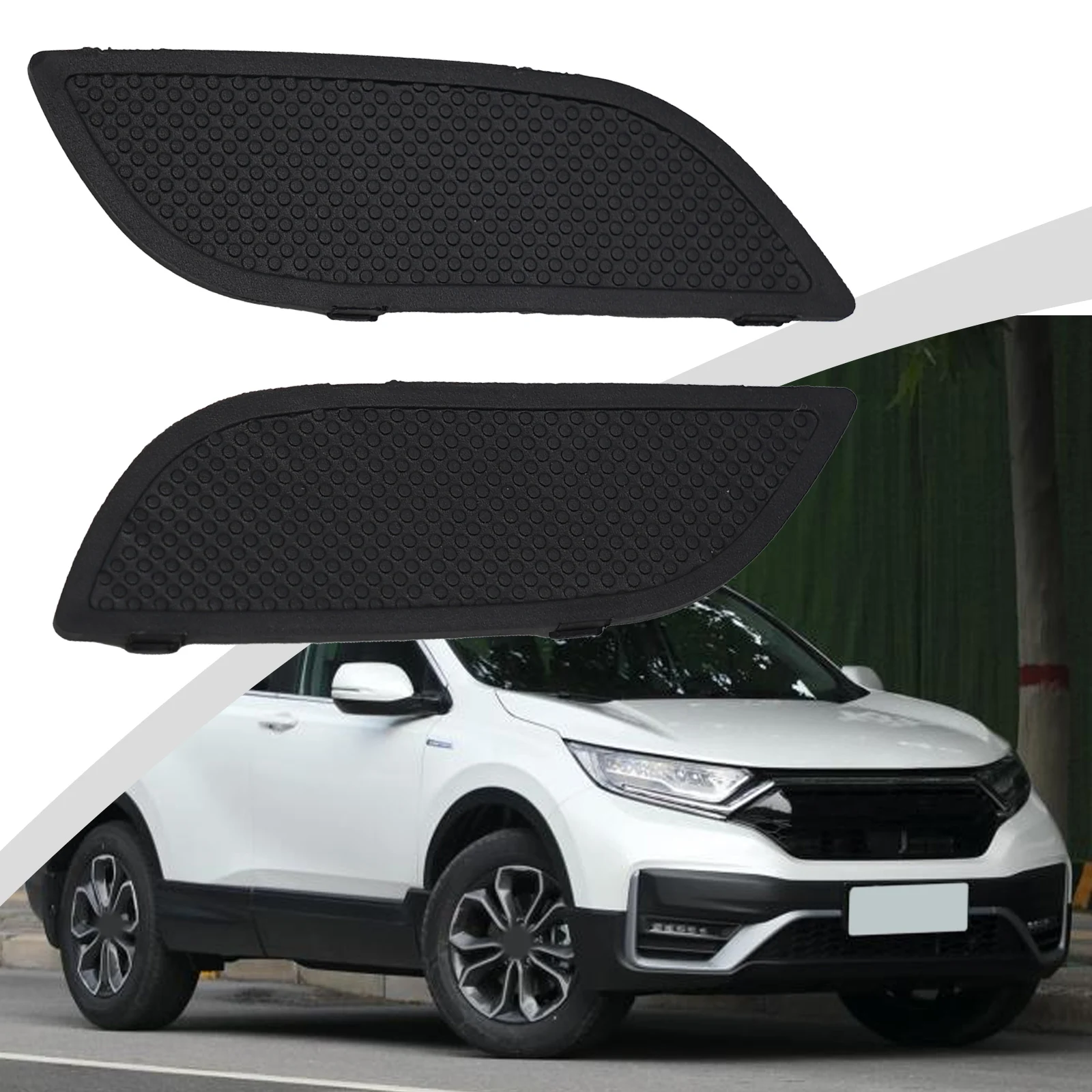 

2PCS Pull Pocket Cap Cover Set for Honda For CR-V 2012-2016 Front Armrest Door Handle Interior Trim Replacement Clip On ABS