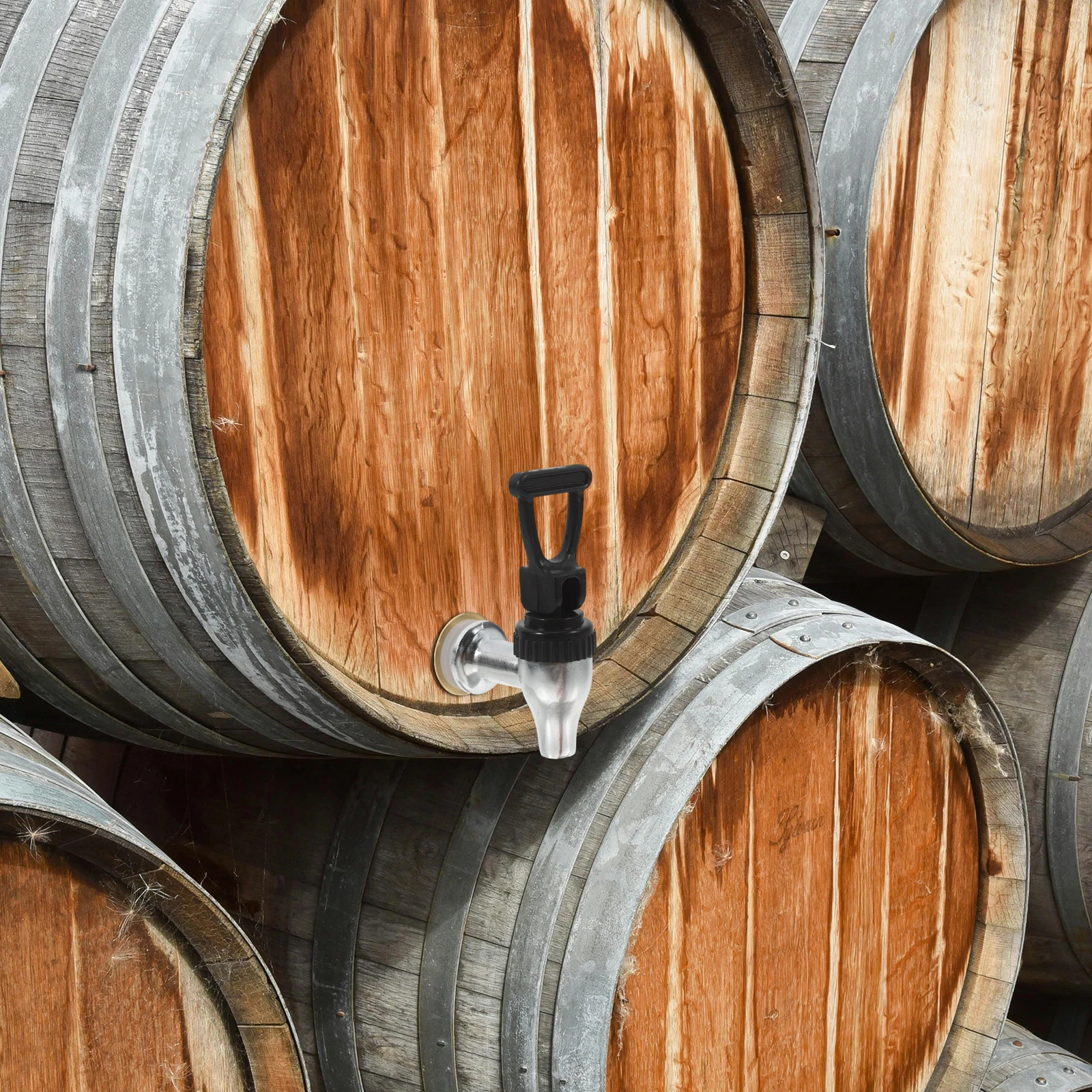 

Stainless Steel Drink Dispenser Spigot Replacement Push Style Cooler Faucet Tap For Beverage Carafe Water Bottle Jug Compatible