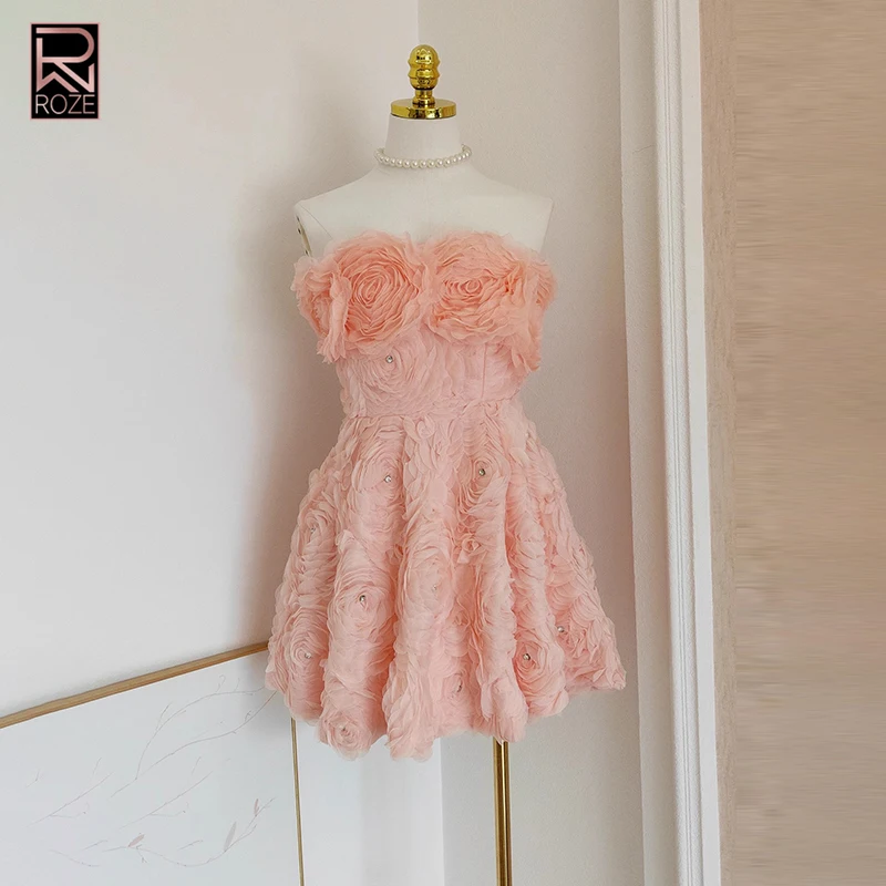 Vestidos de fiesta sexis con espalda descubierta y diamantes empalmados para mujer, sin tirantes, sin mangas, cintura alta, apliques de retazos, vestido de baile para mujer