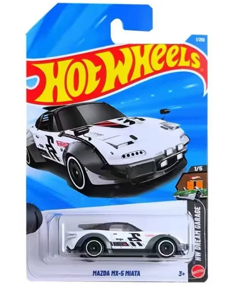 Hot Wheels Cars 2026 A Mazda MX-5 Miata White Metal Die-cast Model Toy Vehicles