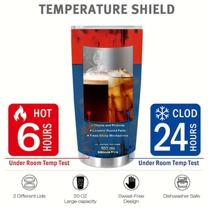 Cam, paslanmaz çelik yalıtımlı kapak, yeniden kullanılabilir su şişesi, her mevsim için, ideal seyahat, dış mekan, 20oz En çok satılan 12 şişe, pelerinli bir şişe-no. 9