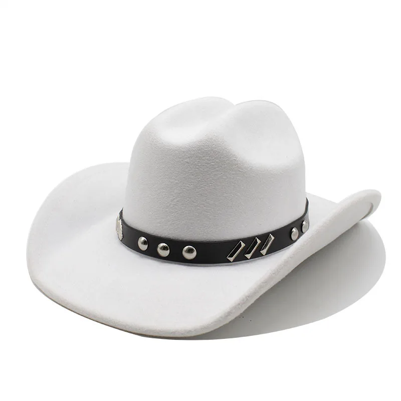 American Western Cowboy Hat Men S And Women S Wool Big Brim Top Hat Outdoor Knight Equestrian Camping One Word Top Tibetan Hat
