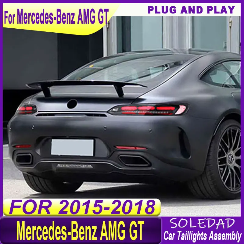 Задний фонарь для Mercedes-Benz AMG GT 2015-2018 с функцией дневных ходовых огней и последовательного включения