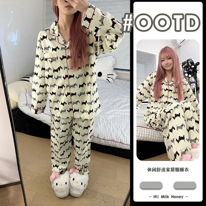 

Sleepwear Women's Clothing Spring Cardigan Korea Thin New Home Loose Simple Affordable Skinny High Quality Soft Comfortable Cool