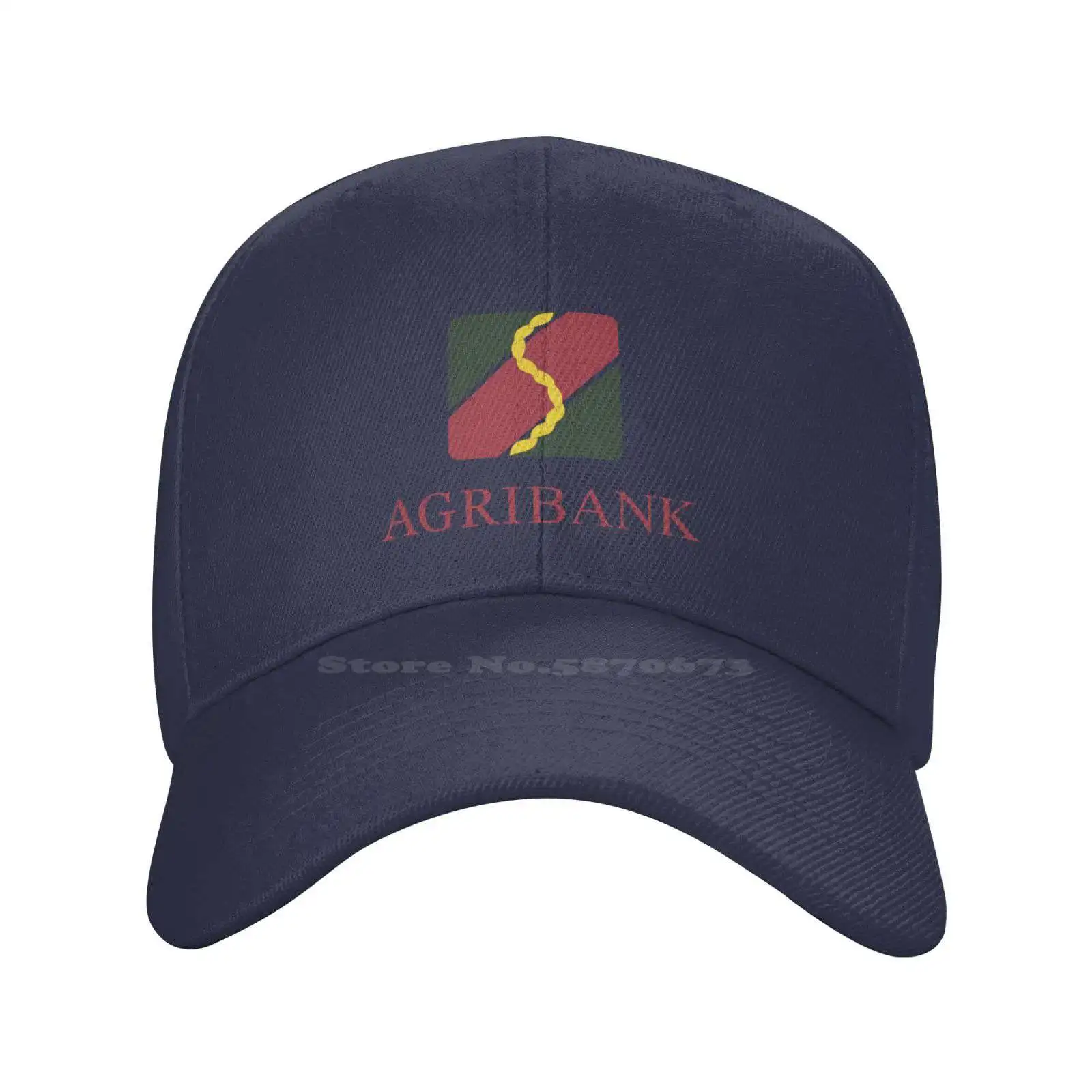 Casquette de baseball en denim avec logo Agribank, chapeau de qualité