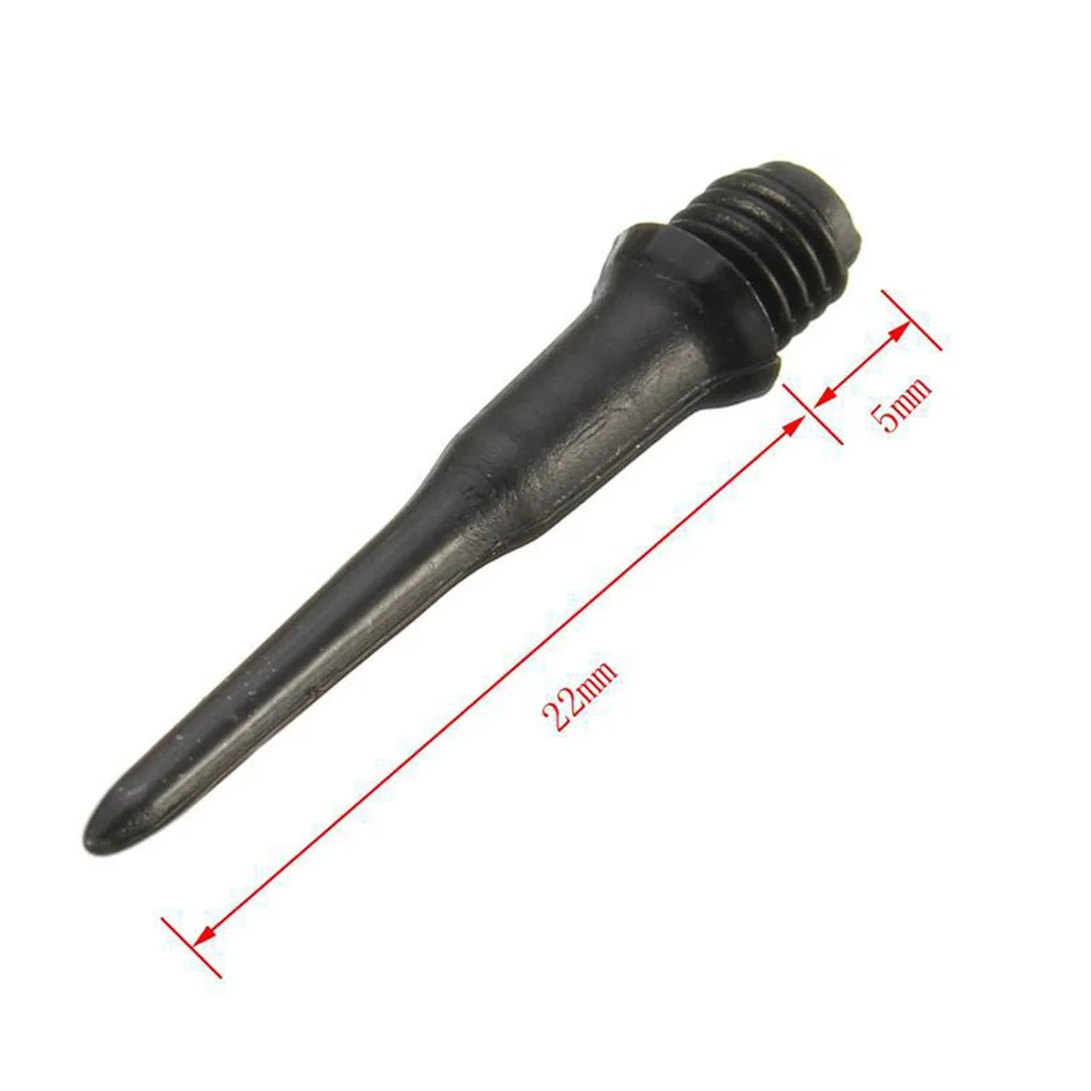 

100pcs Soft Tip Dart Points For Replacement Black Spiral Thread Strong Durable Tips Electronic Dart Accessory Outdoor