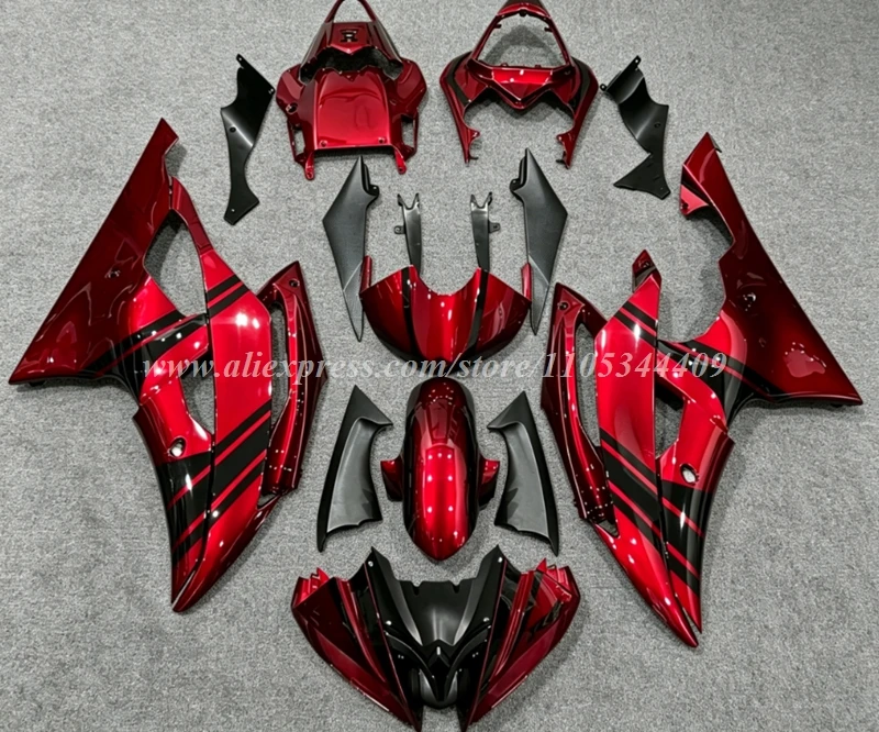 NEW ABS Fairings Kits Fit For YAMAHA R6 2008 2009 2010 2011 2012 2013 2014 2015 2016 Bodywork Set Custom Black Red