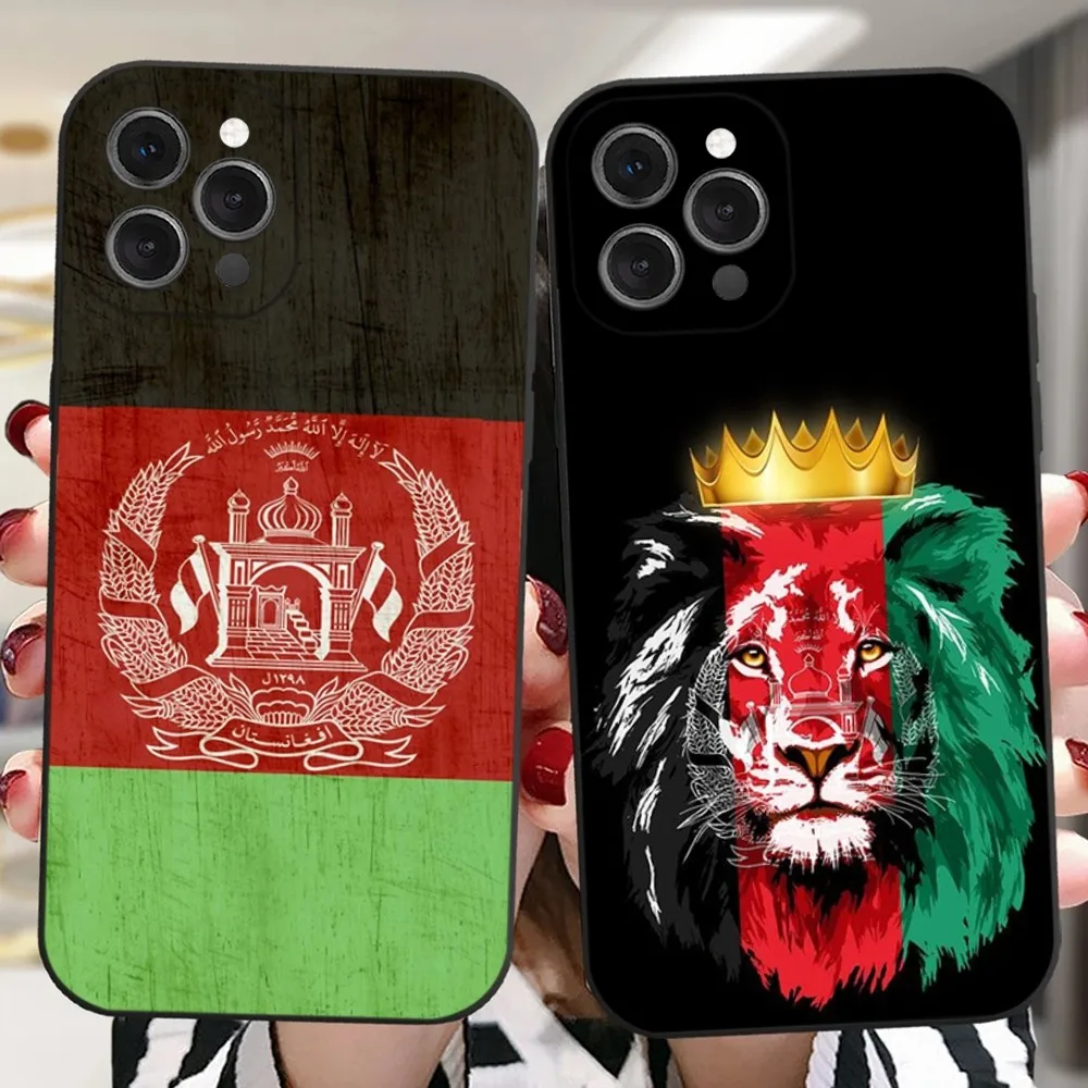 

Afghan Afghanistan Flag Phone Case For iPhone 16,15,14,13,12,11 Plus,Pro,Max,XR,XS,X,7,8 Plus,SE,Mini Silicone Soft