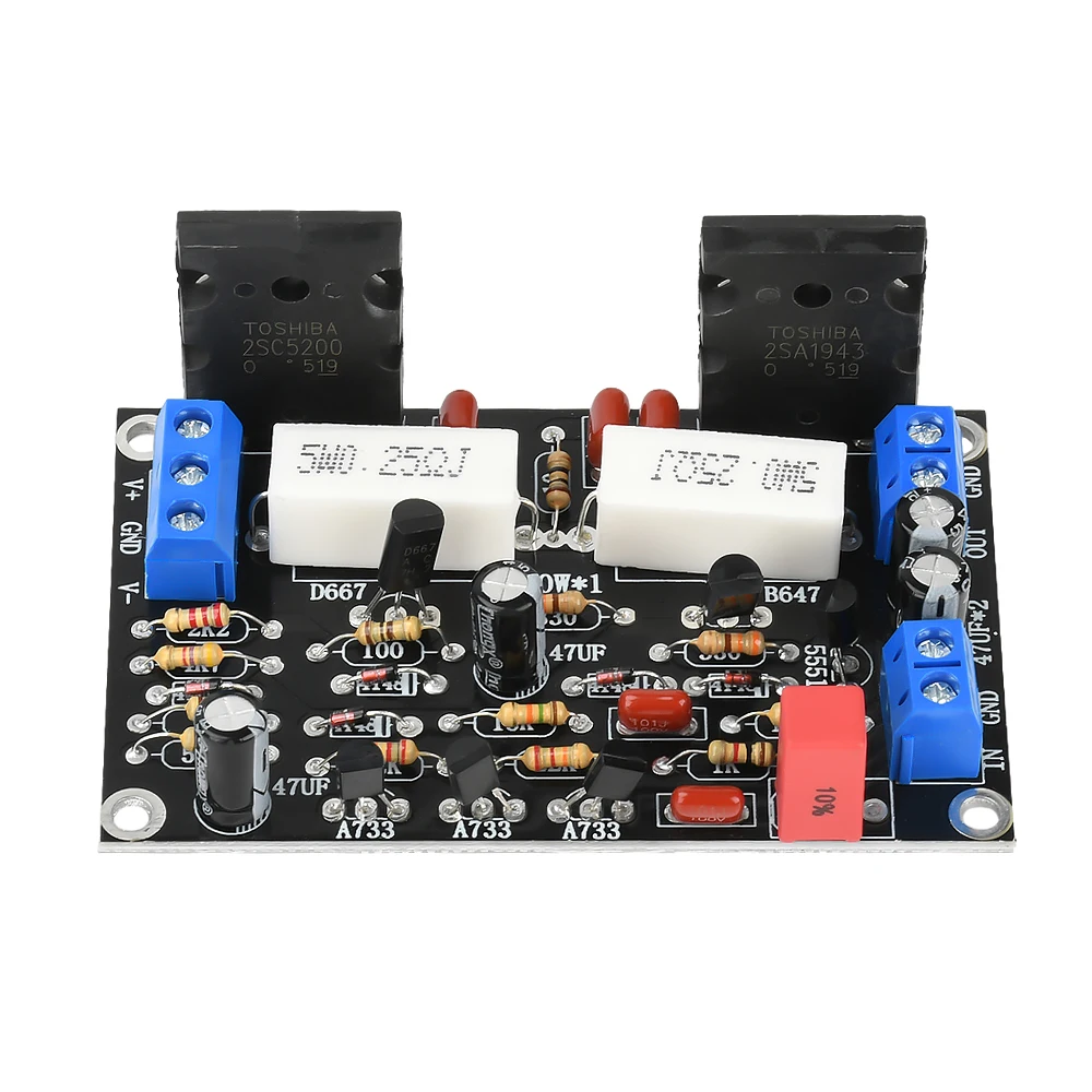 DC -10V~45V Rear Amplifier Board HiFi Audio Amplifier Module Mono 100W Audio Amplifier Home Theater Amplifier