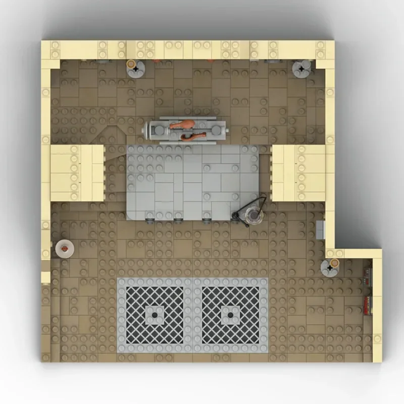 Star Movie Modello Moc Mattoni da costruzione Trono Camera e zona cucina Tecnologia Blocchi modulari Regali Giocattoli di Natale Set fai da te Assemblaggio