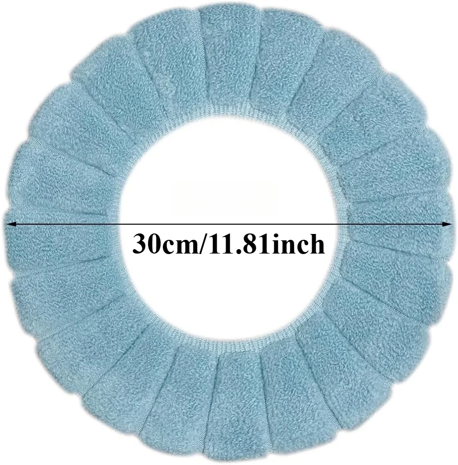 Washable Toilet Seat Cover – Stretchable Cushion Pad for Bathroom, Reusable Washable Soft Mat, Universal Fit Cold Weather