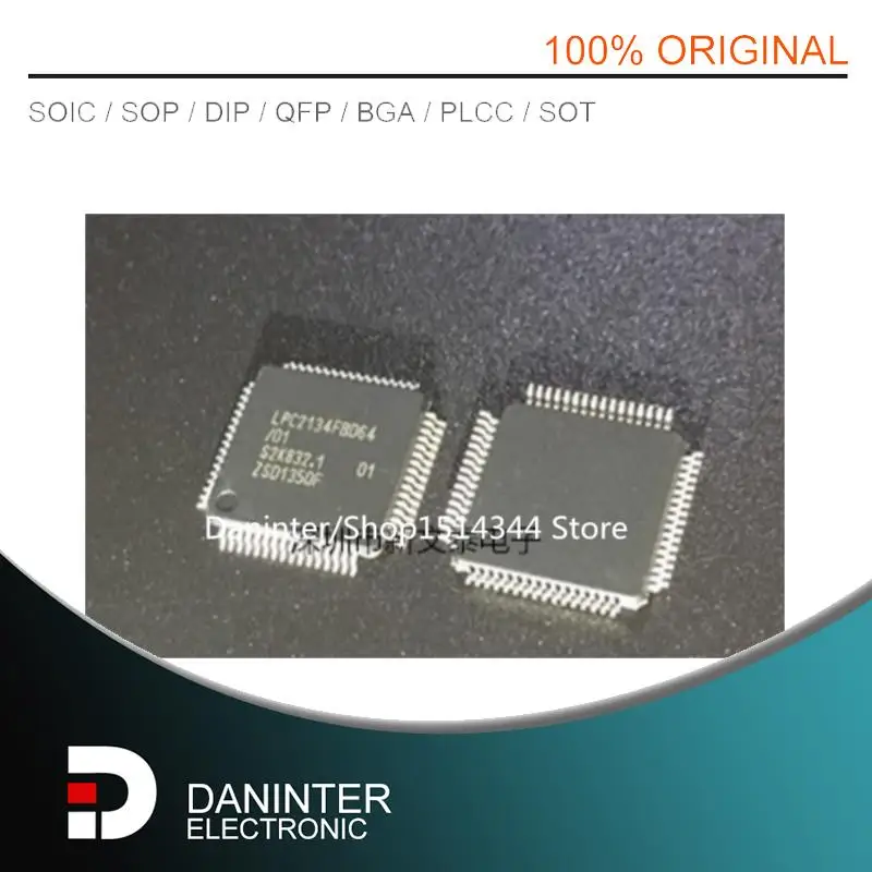 

5pcs/lot new LPC2134FBD64 LPC2134 LPC2134FBD TQFP64