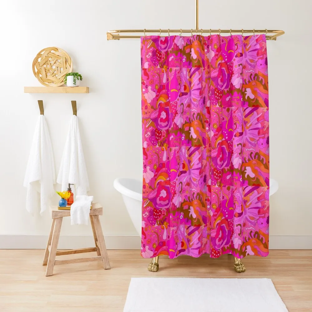 

Strawberry Candy World Shower Curtain Set For Bathroom Transparent Bathroom Shower Luxury Bathroom Box Curtain