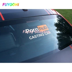 FUYOOHI pegatinas divertidas para exteriores, accesorios de fundición de concentrador porno, pegatina para ventana de coche, calcomanía Sexy para adultos, calcomanías de vinilo troqueladas