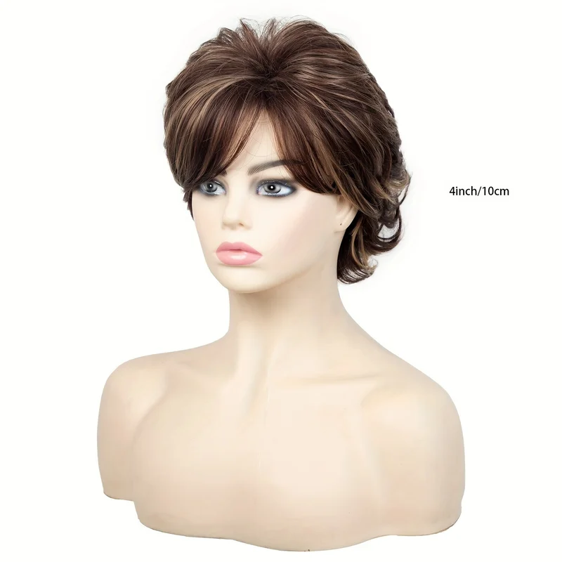 Women Short Straight Pixie Cut Synthetic for Daily Party Cosplay Wig