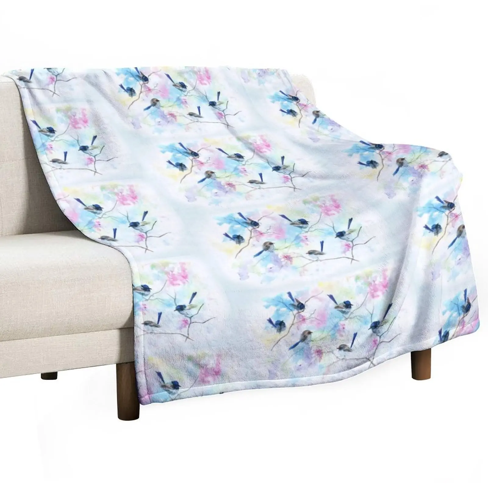 Fairies in the garden Throw Blanket Beach bed plaid Blankets