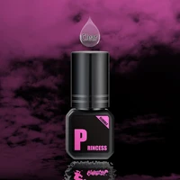 Pegamento para pestañas Glesum, transparente, princesa 1s, resistente al aceite seco y al agua, tiempo de retención de 7-9 semanas, adhesivo para pestañas suaves, envío gratis