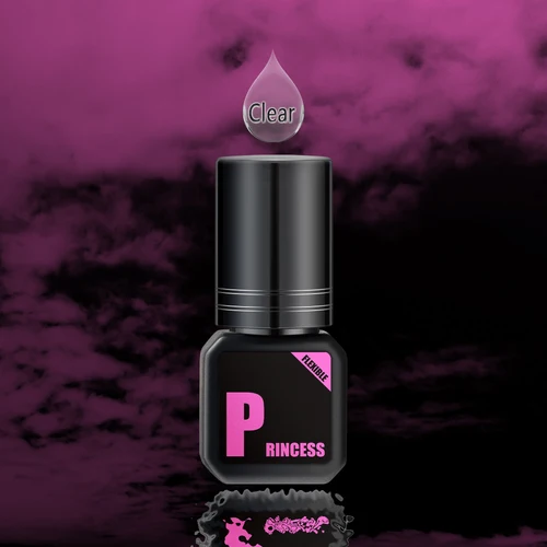 Pegamento para pestañas Glesum, transparente, princesa 1s, resistente al aceite seco y al agua, tiempo de retención de 7-9 semanas, adhesivo para pestañas suaves, envío gratis