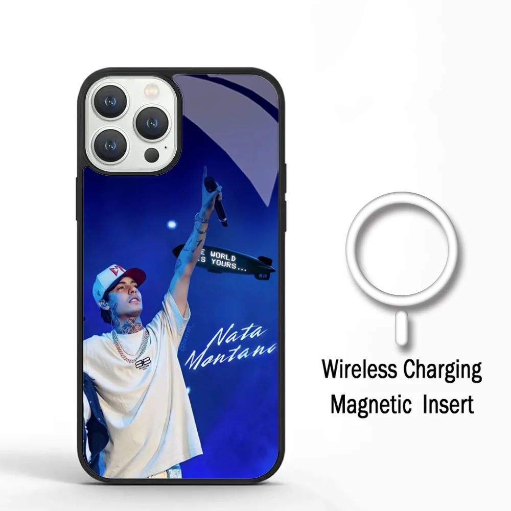 Natanael Cano Rapper CT Phone Case For IPhone 11 12 13 14 15 Plus Pro Max Mirror Acrylic Cover For Magsafe