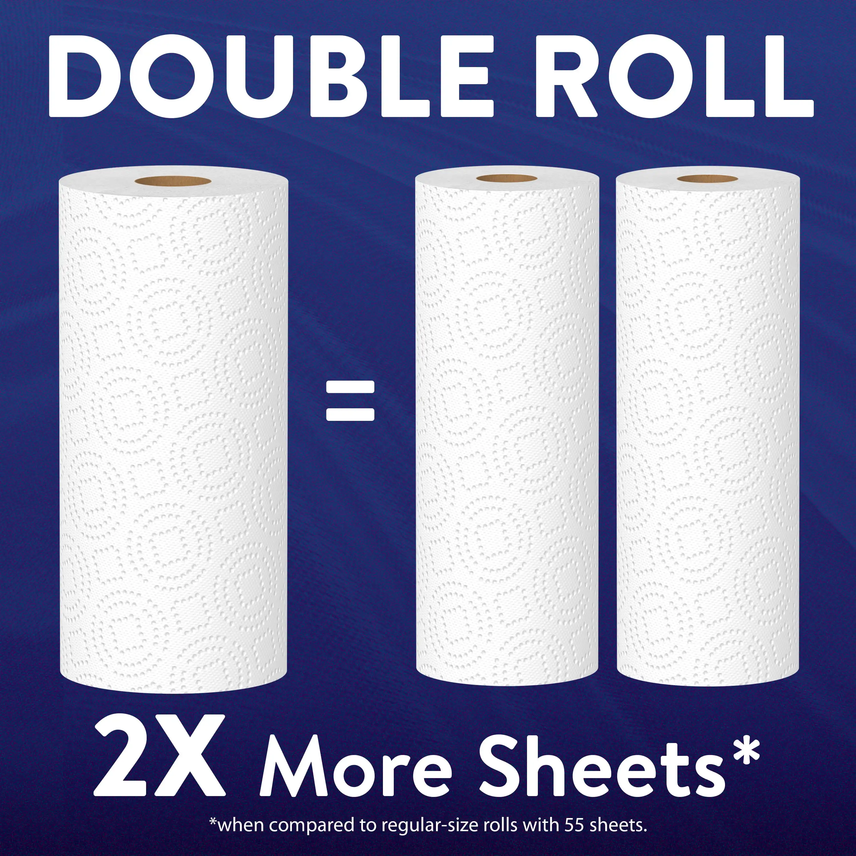 Toallas de papel ultra fuertes, 2 rollos dobles