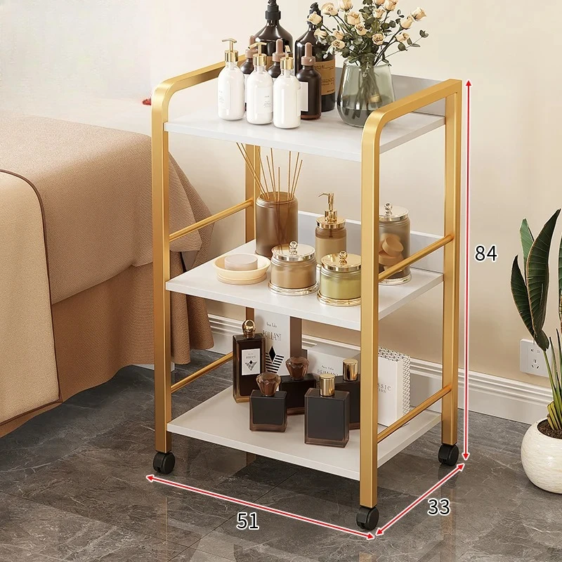 

Beautiful Clinical Service Leisure Cart Small Steel Trolley Hair Dressing Barber Units Cabinet Organizer Rollwagen Wheels
