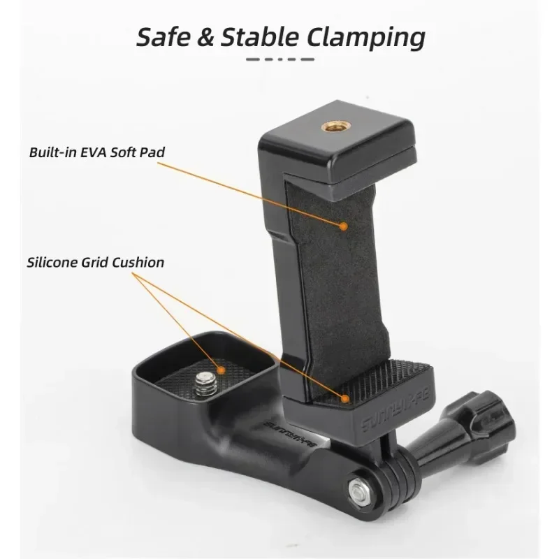 

For DJI Osmo Pocket 3 Front Phone Holder Clip Handheld Shooting Expansion Adapter Accessory