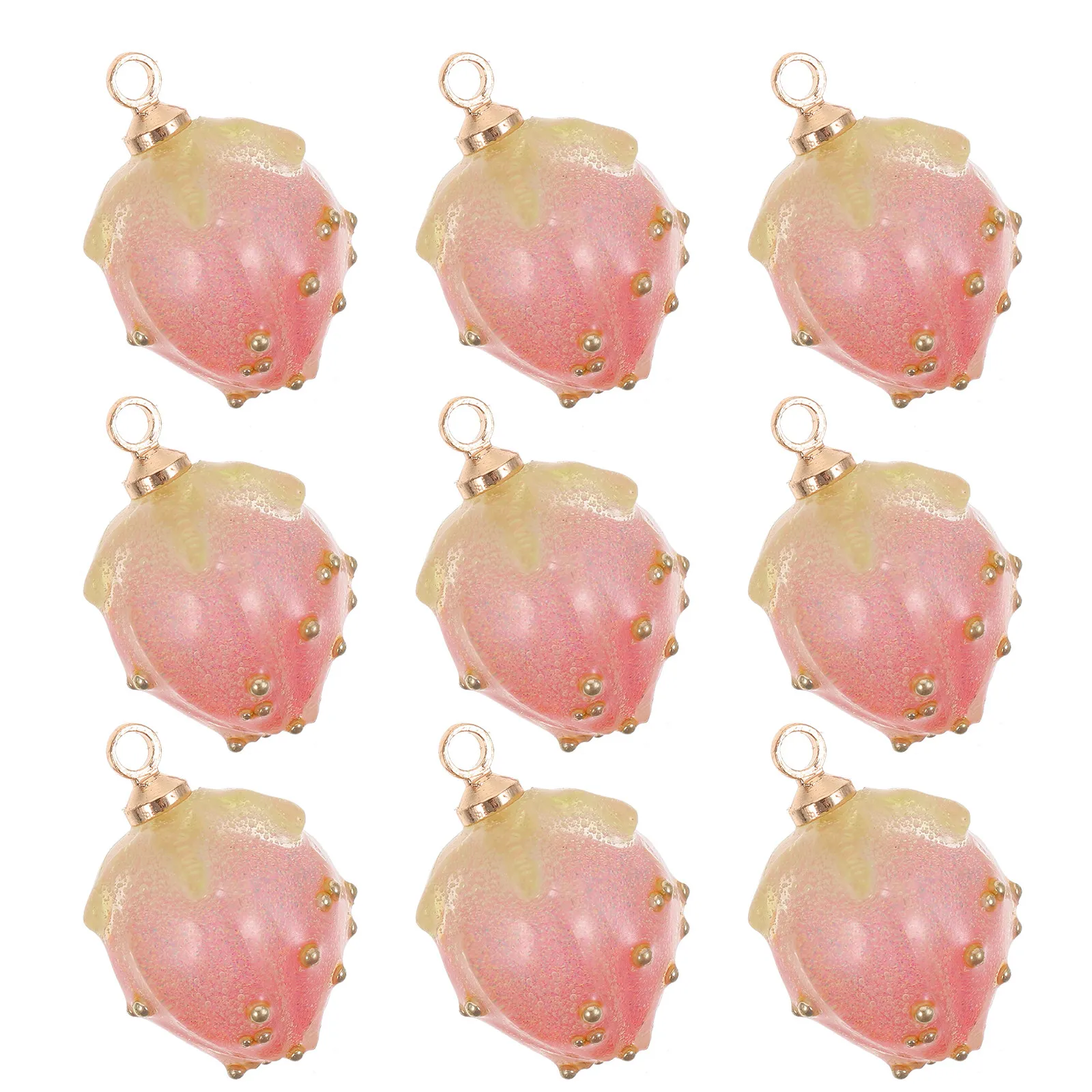 10Pcs Resin Handmade Pendants Cute Colorful DIY Charms Lightweight Earrings Necklace Bracelet Ornaments for Craft Supplies