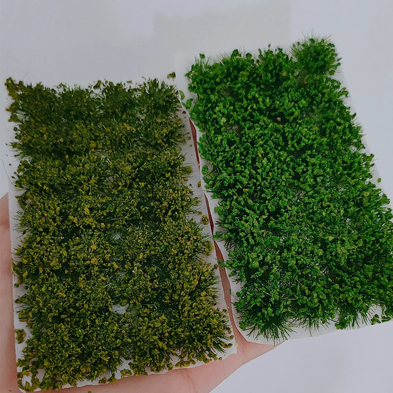 28 개/상자 소형 녹색 잔디 숱 모델 키트 시뮬레이션 덤불 식물 클러스터 장면 재료 디오라마 액세서리