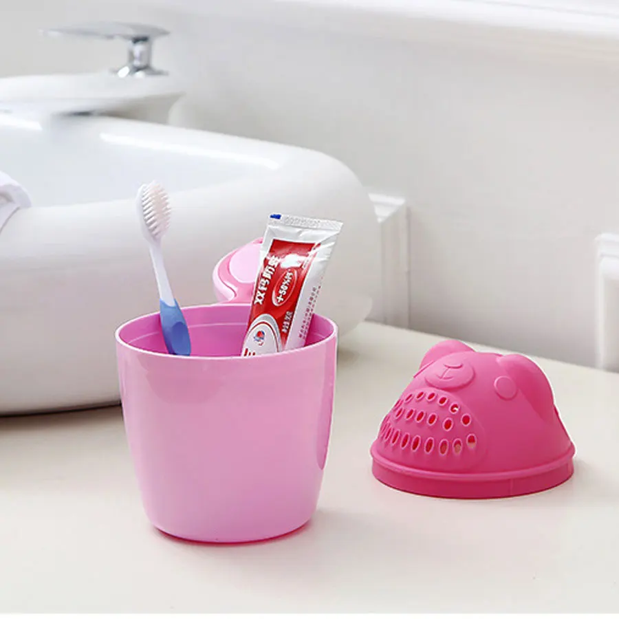 Baby Shower Toddle Shampoo Cup Cute Cartoon Baby Bath Spoons with Protect Kid Eyes Child Washing Hair Cup Kids Bathing Tool