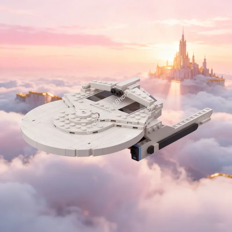 

305 деталей MOC Star Trek: Модель космического корабля класса Меридида TMP Reliant, конструктор, рождественский подарок, идея для творчества, игрушка для детей, на день рождения