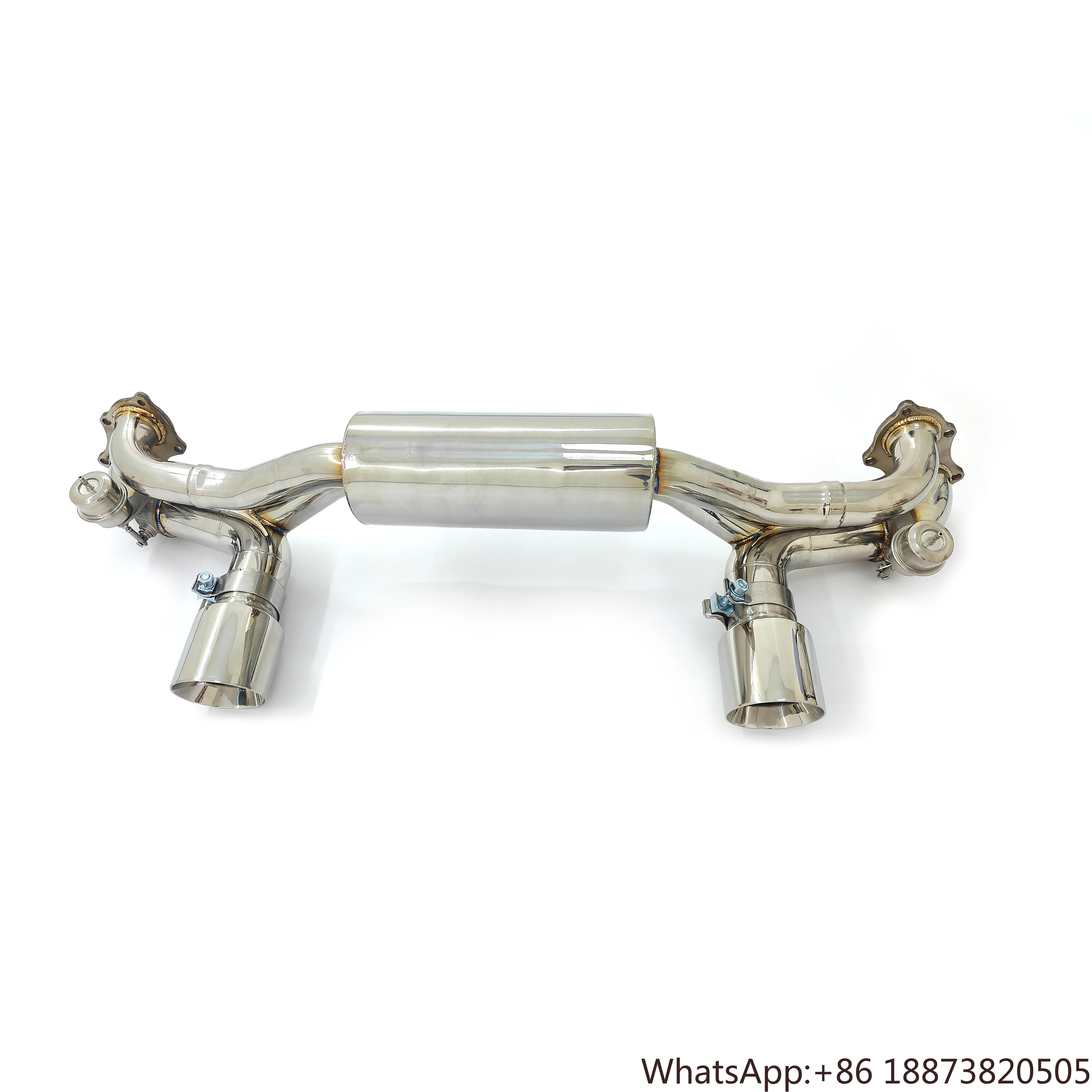 

Высокопроизводительная выхлопная система с клапаном из нержавеющей стали для Porsche Cayman 718 GT4 4,0 л, насадки на глушитель с клапаном осей