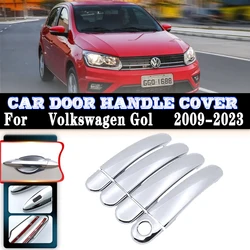 For Volkswagen VW Gol Voyage Saveiro 2009~2023 MK3 Car Door Handles Luxury Covers Exterior Scratch Protective Decor Accessories