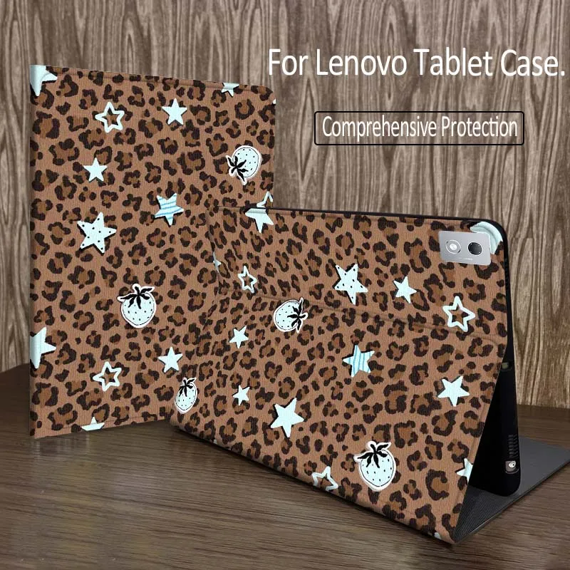 

Leopard Print Bow Pattern For Legion Xiaoxin Pad P12 Pro Y900 GT 2023 2025 12.1 12.7 14.5 inch Tablet Case