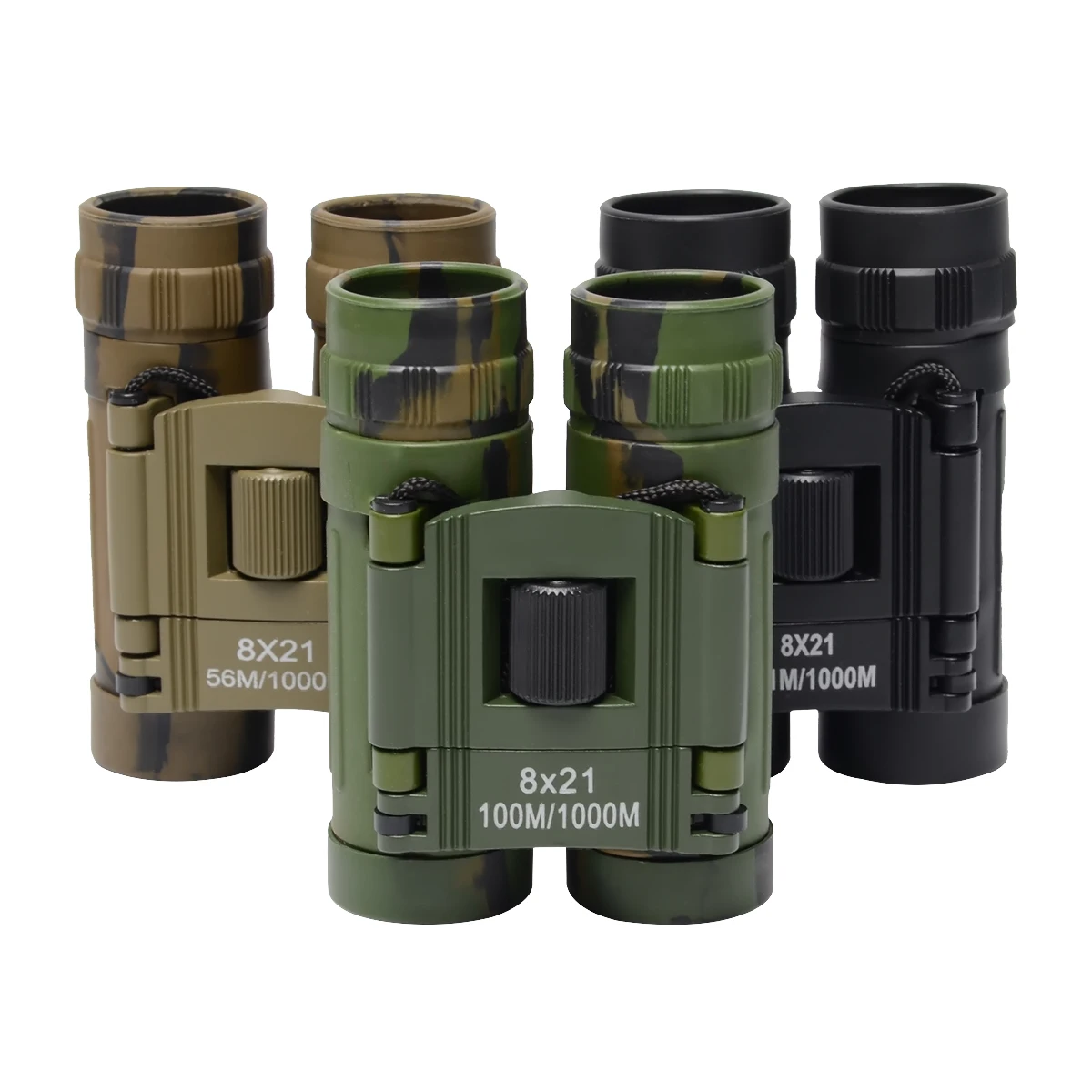 8X21 Portable HD Binoculars Telescope Folding long range binoculars Long-Distance Vision Hunting Outdoor Camping Sports