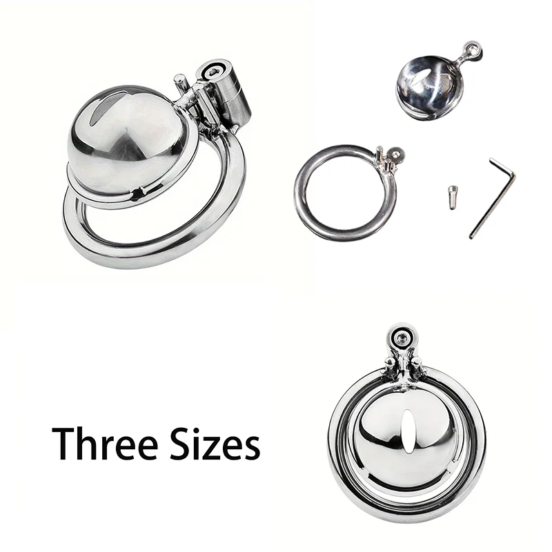 

1pc Stainless Steel Chastity Lock, Men's Chastity Device, High-comfort Lock Design, Concealable Can Be Worn On The Go