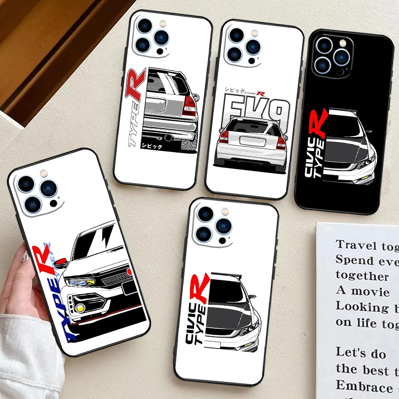 JDM نوع R سيفيك الرياضة سيارة حقيبة لهاتف سامسونج غالاكسي M23 M13 M16 M11 M21 M31 M20 M54 M14 M34 M52 M32 M12 M36 M56 M15 M55 #1