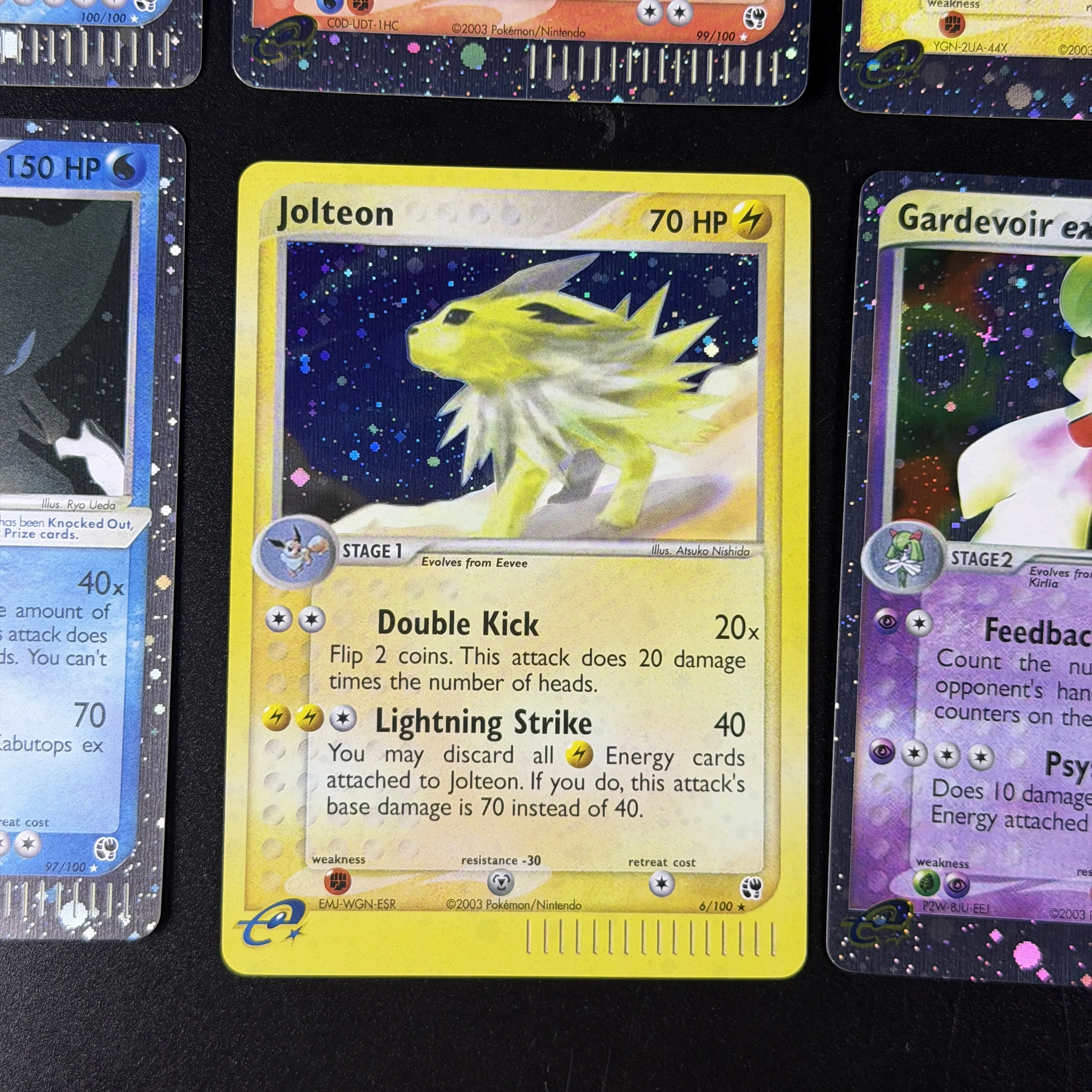 rare jolteon card - 193/184 (193/184) Colorless Electric Ball (90) Weakness Fighting ×2 Resistance None None Retreat Cost Pokemon - Jolteon 030/131 –