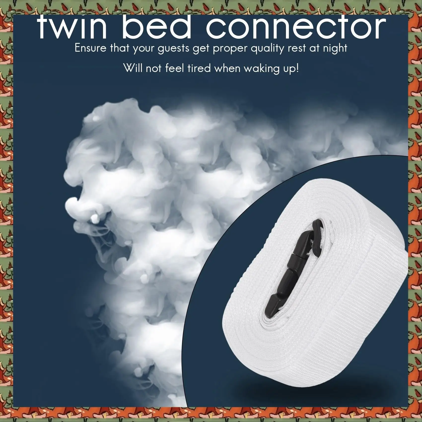 

ABLQ 2X Bed Bridge Twin To King Converter Kit-Bed Filler To Make Twin Beds Into King Connector-Twin Bed Mattress Connector