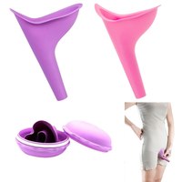 Women Urinal Outdoor Travel Camping Urinal Funnel Portable Female Urinal Soft Silicone Urination Device with Box