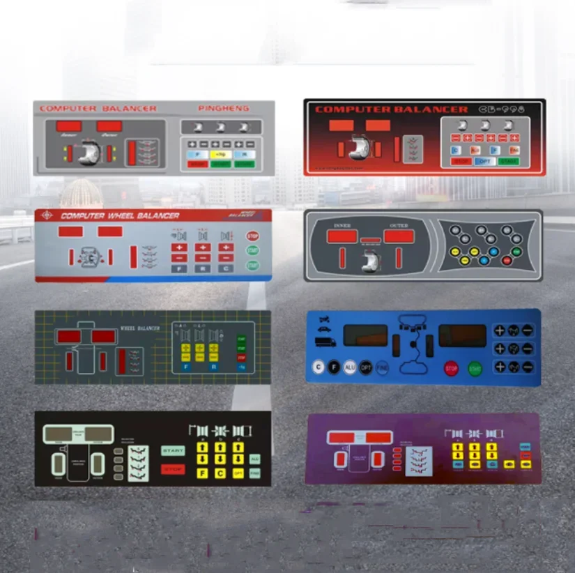 Tire Balancer Membrane Keypad, Control Switch Display Panel, Size Input Keyboard for Wheel Balancer Machine Accessories