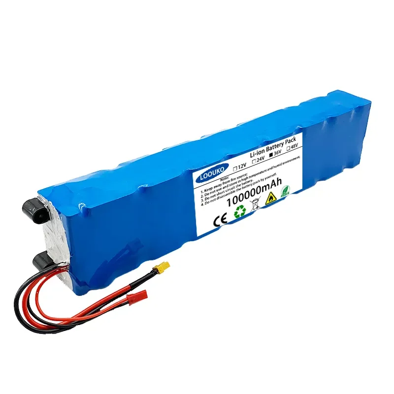 36v Electric Scooter Battery Pack  36V 100000mAh  LOOUKO 10S3P18650 Lithium M365 Electric Scooter 36v Battery Scooter