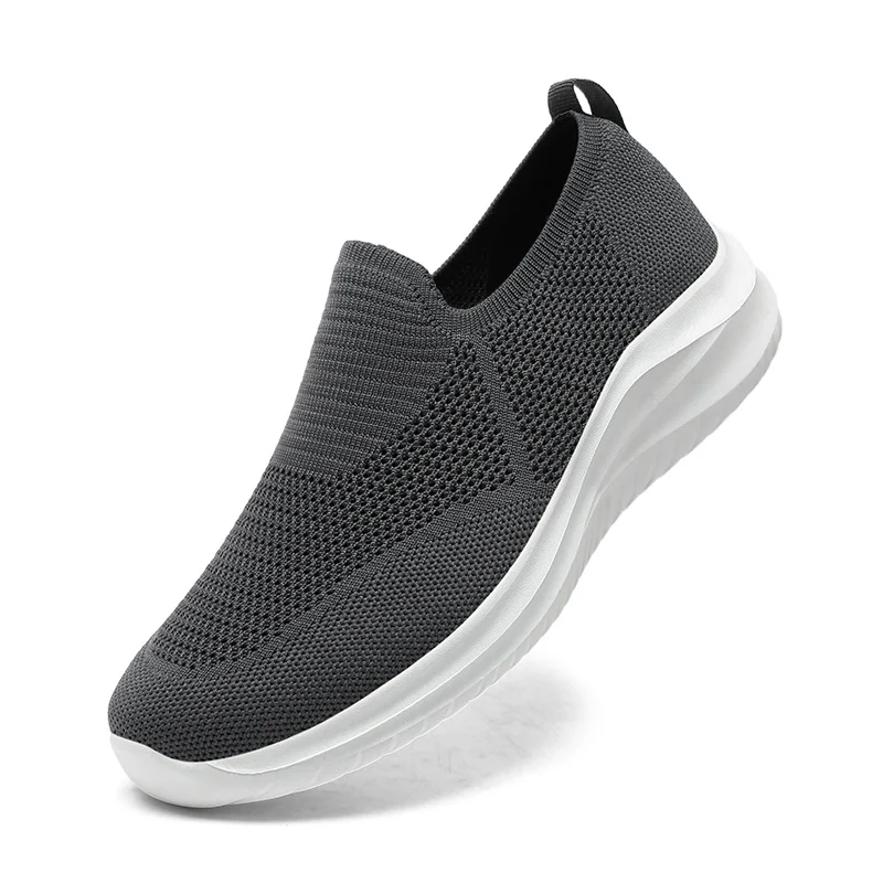 Men's Casual Sneakers Breathable Sock Walking Shoes Summer Mens Slip on Flat Shoes Male Loafers Lightweight Running Sneakers