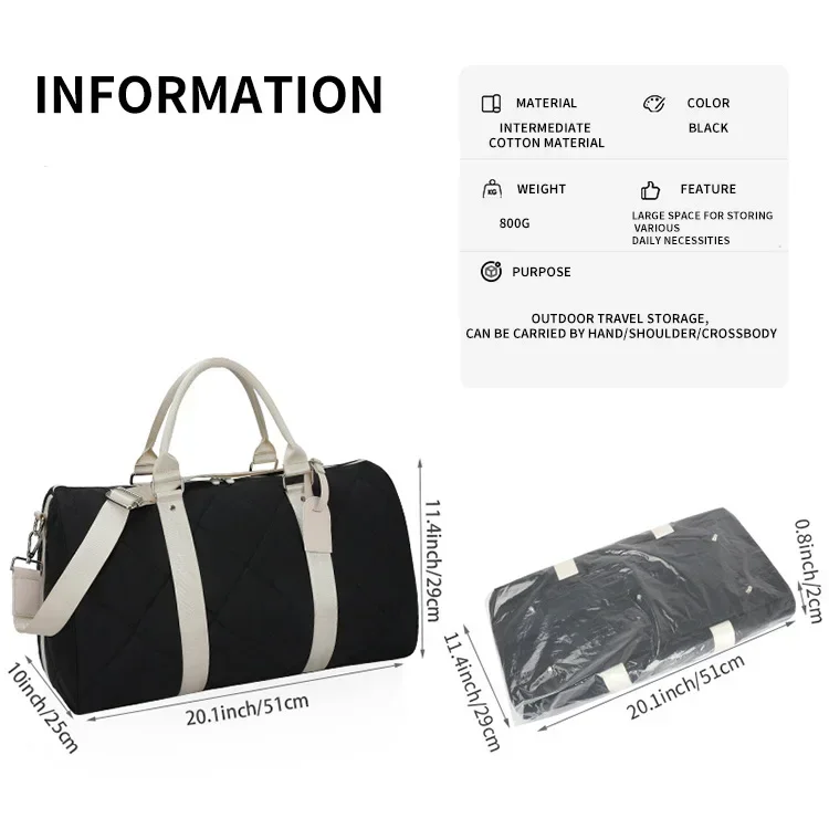 Custom Travel Bag Business Trip Clothing Waterproof Sports Convenient Luggage Bag