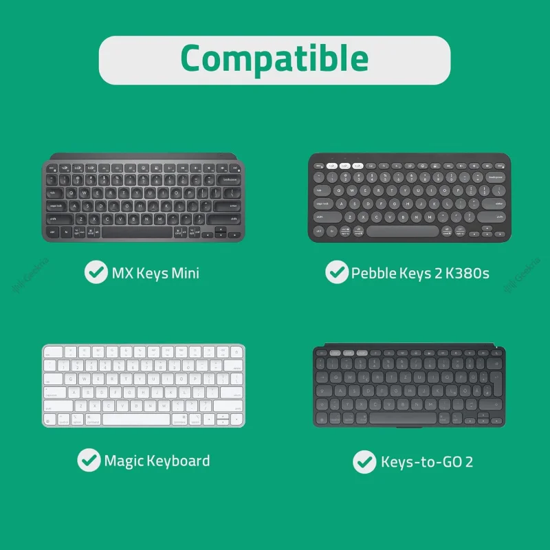 Etui na klawiaturę Geekria kompatybilne z Logitech MX Keys Mini, Apple Magic Keyboard MXCL3LL/A, Keychron B1 Pro (czarne) — zdjęcie produktu 4