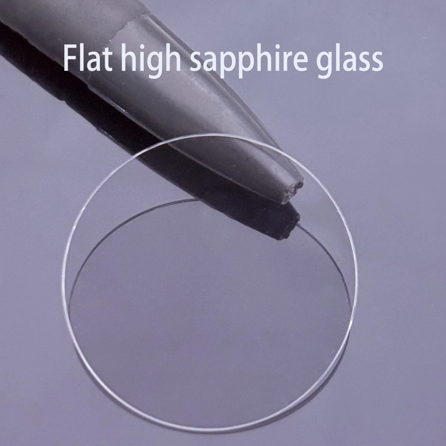 Flat high transparency sapphire glass thickness 1.0mm diameter 28mm 36.5mm circular crystal glass watch parts