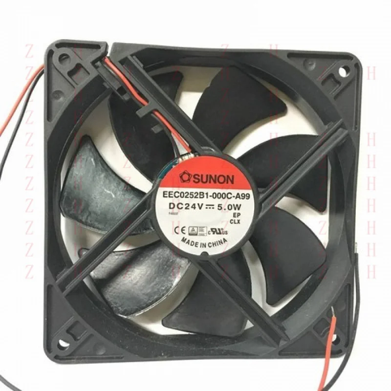 XXZ for  SUNON EEC0252B1-000C-A99 12CM 12025 120x120x25mm DC 24V 5.0W 2-line Cooling Fan